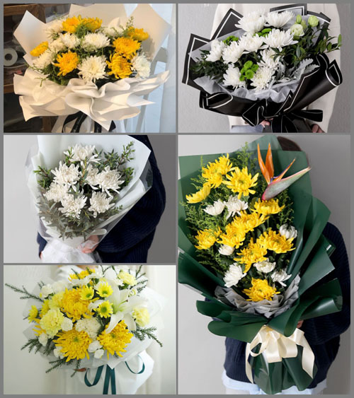 四川成都彭州市三界镇白衣村白事花束代送